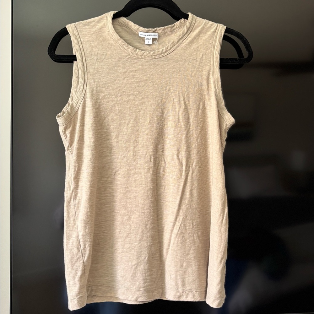 James Perse Cream Sleeveless Tee Size 0 - Never worn NWOT